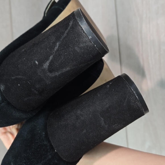 Marc Fisher Women Garlan Leather Square Toe Heels Sandals shoes sz 8.5M - Picture 7 of 12